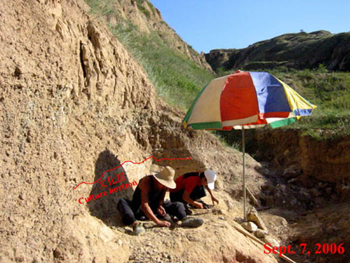 图2 黑土沟遗址发掘情景 (卫奇供图)