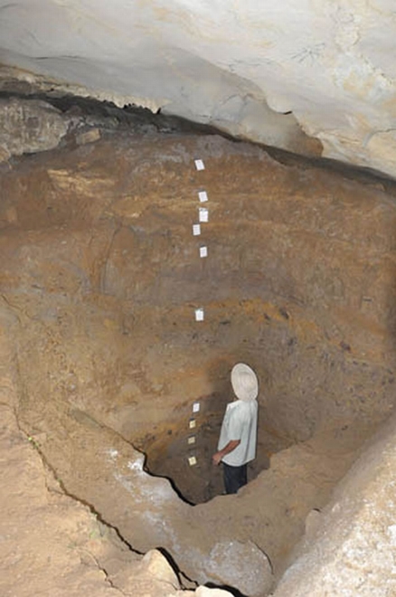 毕节麻窝口洞——洞内地层 (赵凌霞供图)