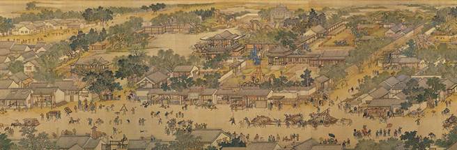 台北国立故宫博物院藏·清院本《清明上河图》。