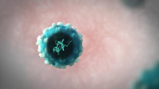 A vector， which is used to transport the healthy gene into the patient's cells， is seen in this undated handout image provided by GlaxoSmithKline on April 1， 2016. REUTERS/Grant Thompson/GSK/Handout via Reuters