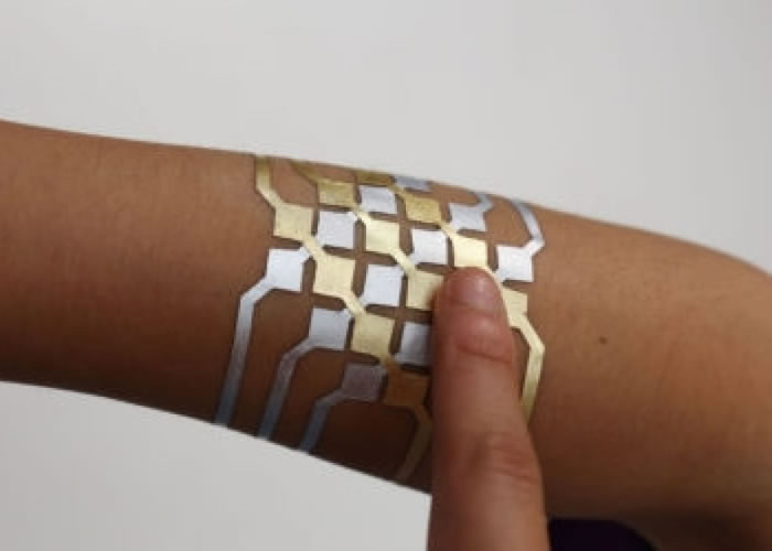 DuoSkin作为近场通讯媒介。