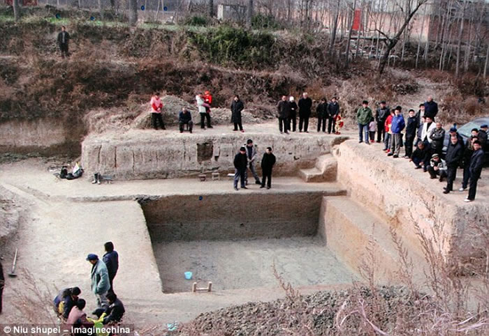 许昌人头骨顶面观及其与直立人、早期现代人对比（吴秀杰供图）