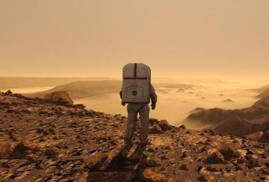 （NASA宇航员登陆火星模拟效果图）