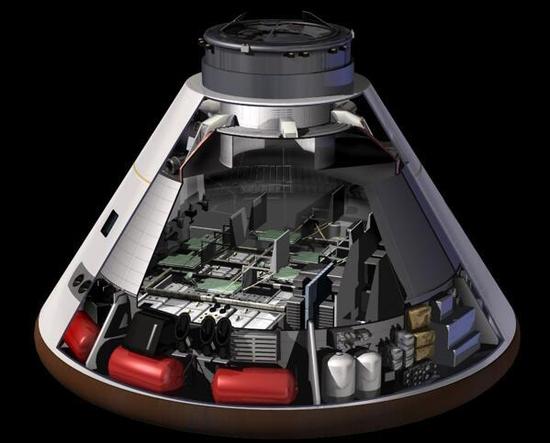 （猎户座飞船内部设计效果图）